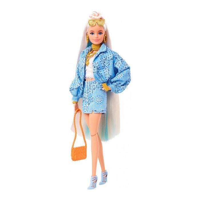 Кукла Barbie "Экстра" блондинка с пучком на распущенных волосах (HHN08) изображение 4