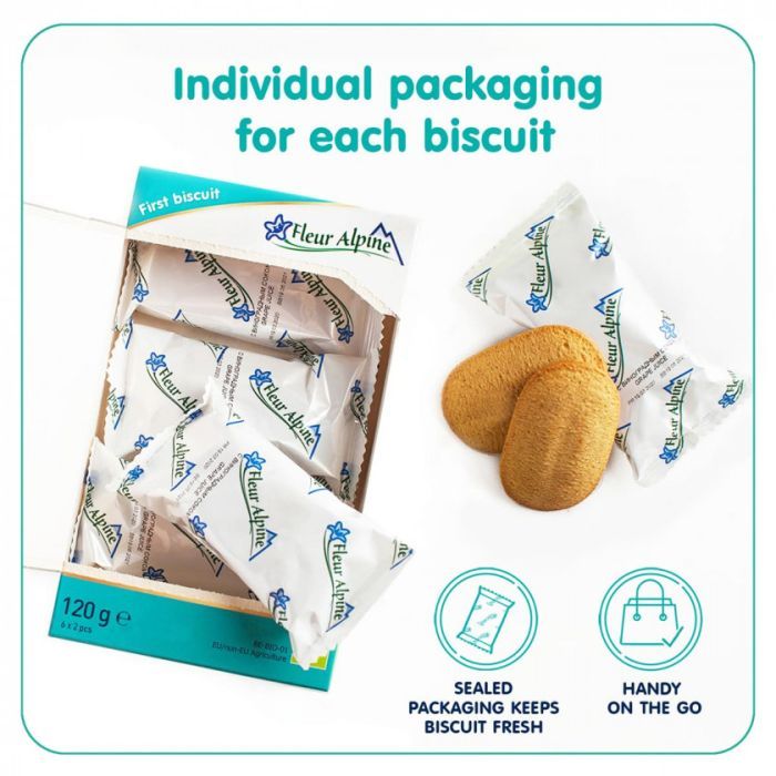 Дитяче печиво Fleur Alpine With Grape Juice, 120 г (5412916941844) зображення 3