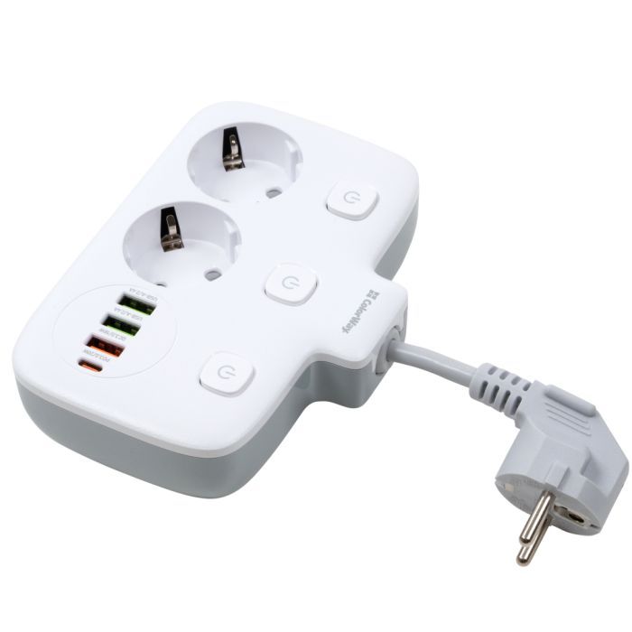Сетевой фильтр питания ColorWay CW-CHE24PDW 2 розетки/4USB (CW-CHE24PDW) изображение 5
