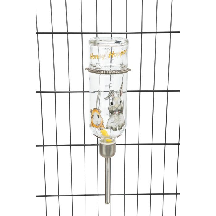 Поїлка для гризунів Trixie Honey & Hopper 250 мл (скло) (4011905604466) зображення 2