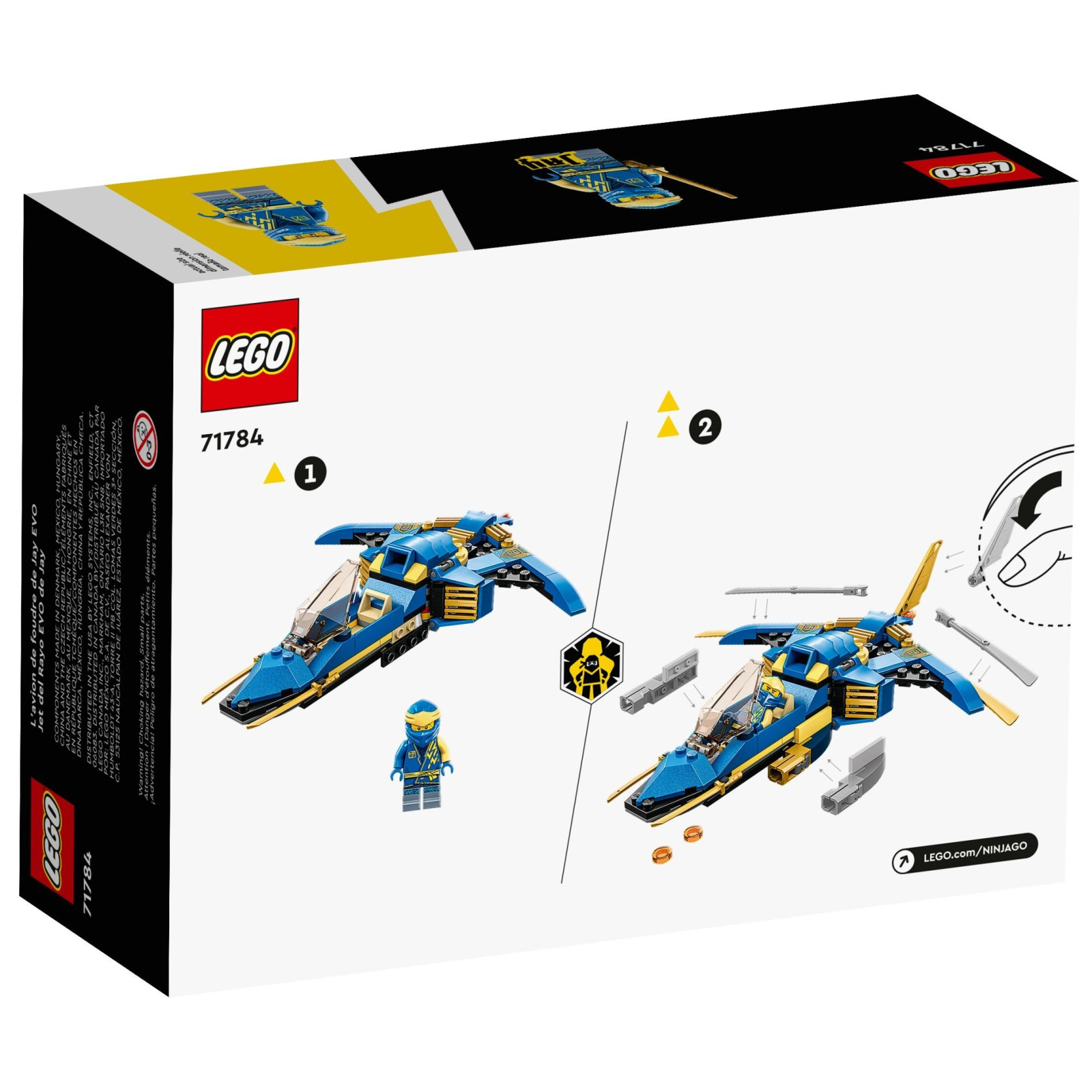 Конструктор LEGO Ninjago Реактивний літак Джея EVO 146 деталей (71784) зображення 5