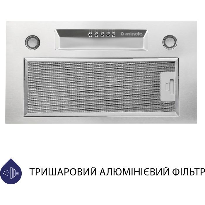Витяжка кухонна Minola HBI 5324 I 800 LED зображення 2