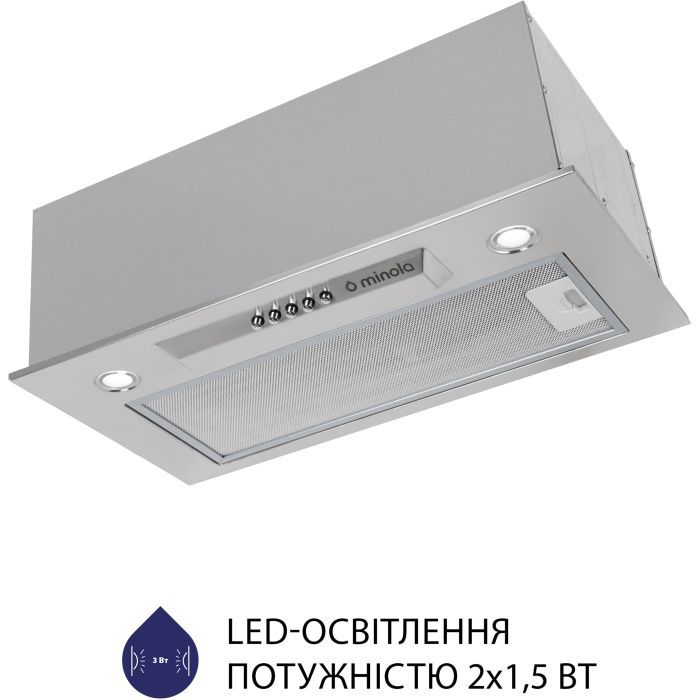 Витяжка кухонна Minola HBI 5324 I 800 LED зображення 5