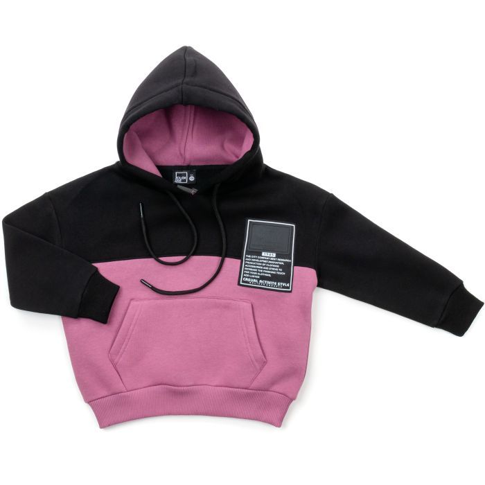 Спортивний костюм дитячий Cloise флісовий з худі (CL0215006-140-black) зображення 2