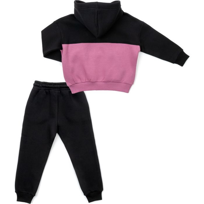 Спортивний костюм дитячий Cloise флісовий з худі (CL0215006-140-black) зображення 4
