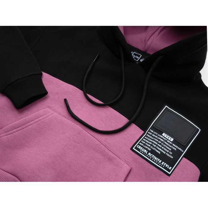 Спортивний костюм дитячий Cloise флісовий з худі (CL0215006-140-black) зображення 7