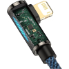 Дата кабель USB 2.0 AM to Lightning 1.0m CACS 2.4A 90 Legend Series Elbow Blue Baseus (CACS000003) зображення 7