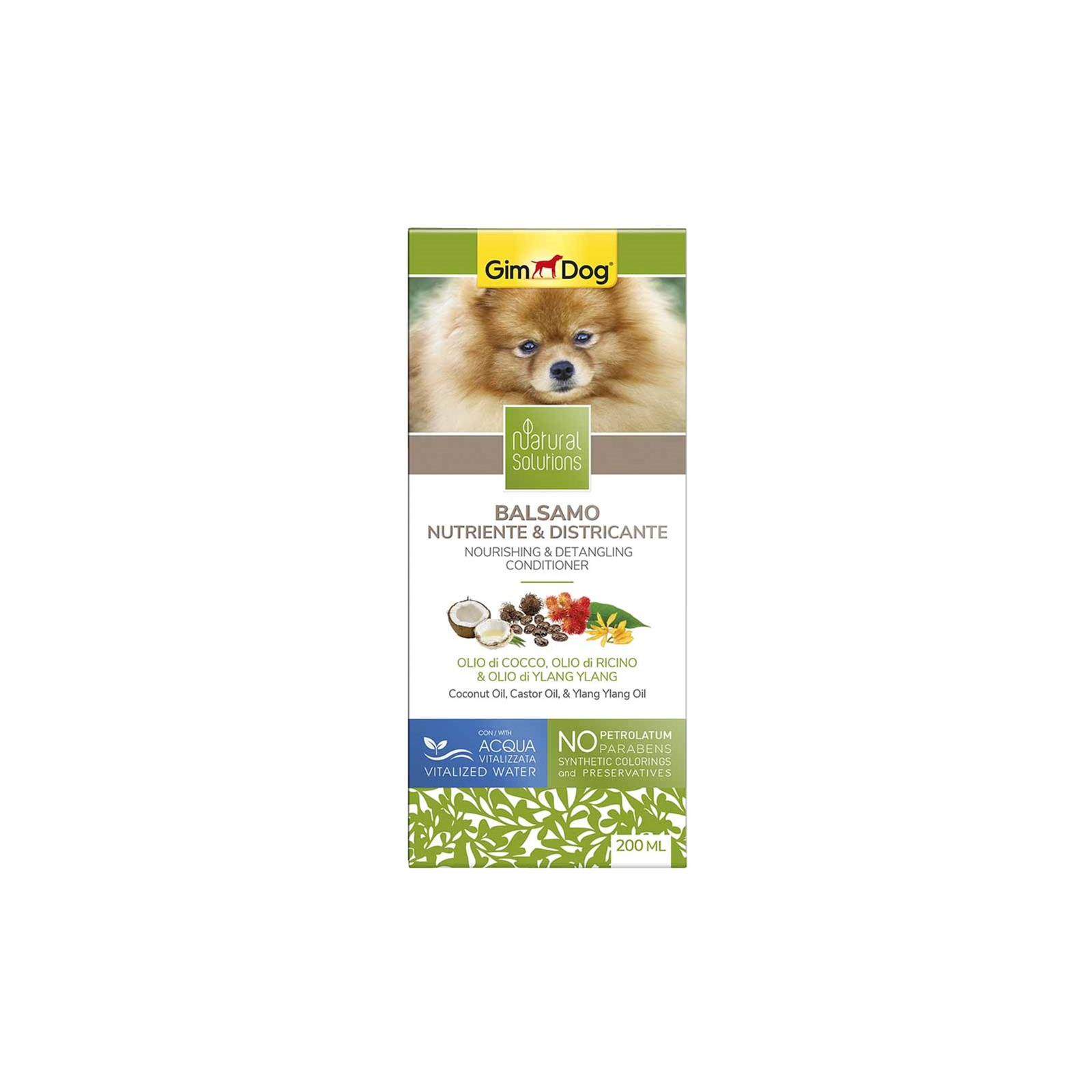 Кондиціонер для тварин GimDog Natural Solutions розплутувальний для собак 200 мл (4002064504780)