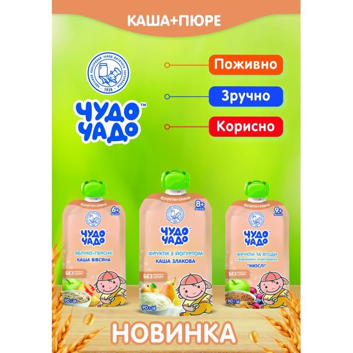 Детское пюре Чудо-Чадо "Мюсли" фруктово-ягодное 9м+ 90г (4820016254282) изображение 3