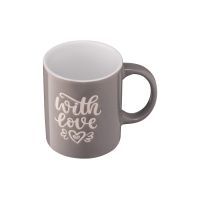 Чашка Ardesto With love 330 мл Grey (AR3470GR) изображение 2