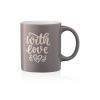 Чашка Ardesto With love 330 мл Grey (AR3470GR)