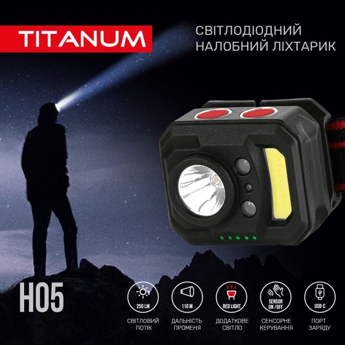 Ліхтар TITANUM 250Lm 6500K (TLF-H05) зображення 3