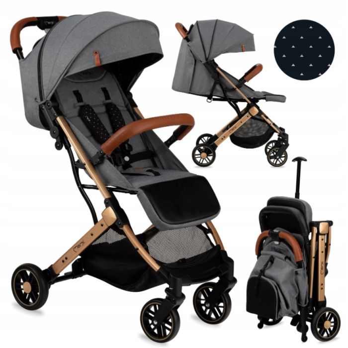 Коляска MoMi Estelle grey/gold (WOSP00018) изображение 11