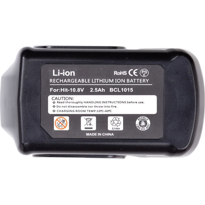 Акумулятор до електроінструменту PowerPlant для HITACHI 12V 2.5Ah Li-ion (BCL1015S) (TB921003) зображення 2