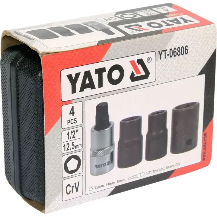 Набір головок Yato YT-06806 зображення 4