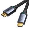 Кабель мультимедийный HDMI to HDMI 2.0m V.2.1 8K 60Hz HDR10 HLG 48Gbps YUV 444 Choetech (XHH01-BK) изображение 2