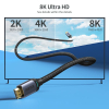Кабель мультимедийный HDMI to HDMI 2.0m V.2.1 8K 60Hz HDR10 HLG 48Gbps YUV 444 Choetech (XHH01-BK) изображение 3