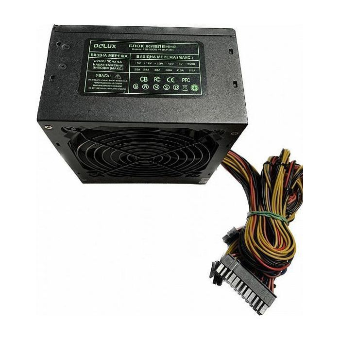 Блок питания Delux 500W (DLP-35D Black)