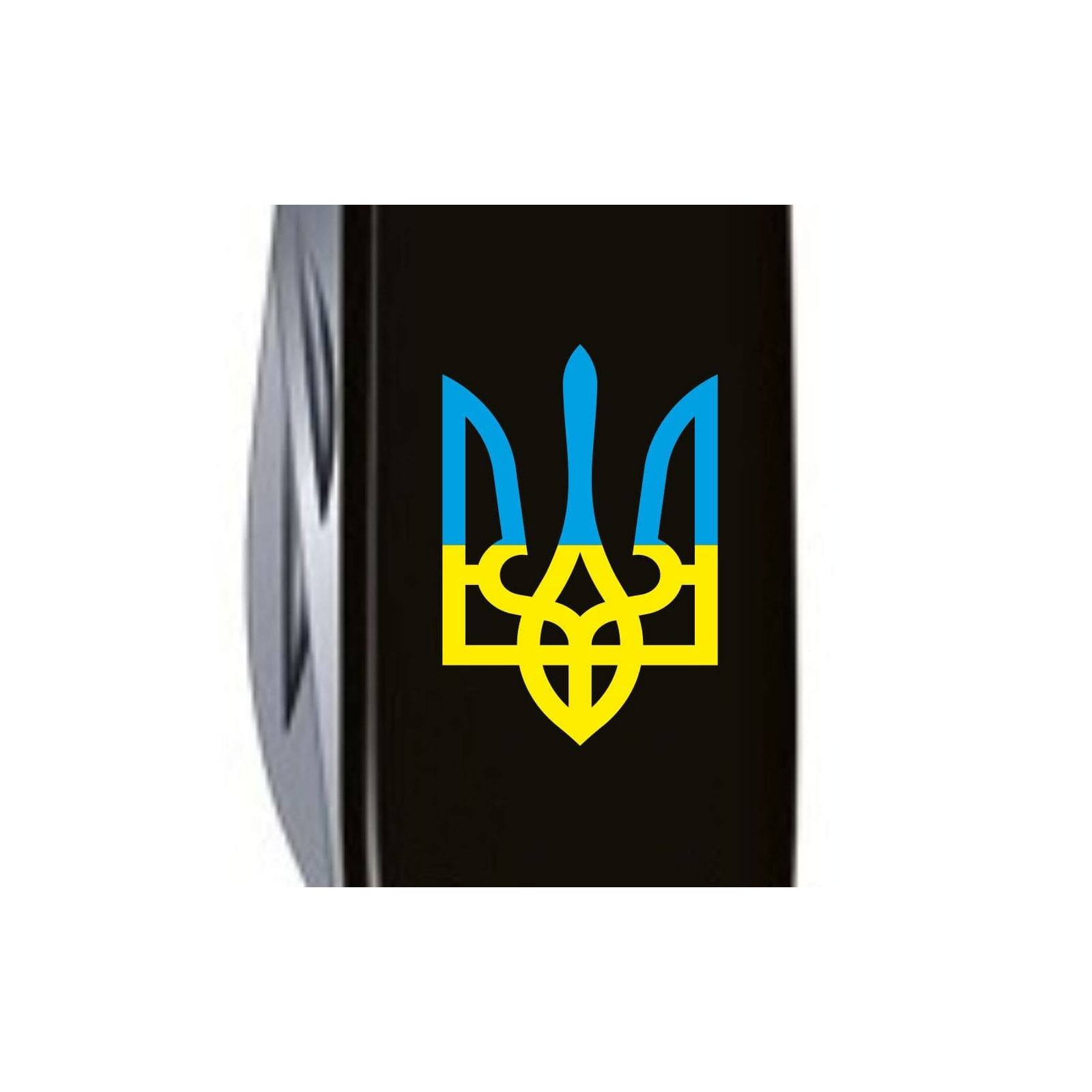 Нож Victorinox Climber Ukraine Black "Серце жовто-блакитне" (1.3703.3_T1090u) изображение 4