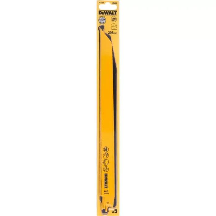 Полотно DeWALT для сабельных пил, биметалическое, 305 мм, 10-14 TPI, 5 шт (DT2355) изображение 2