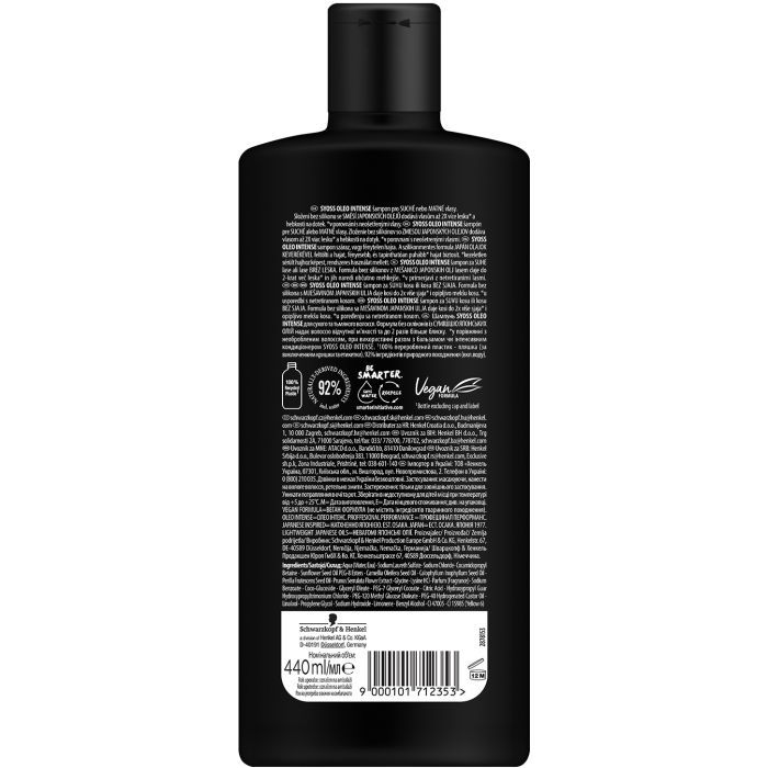 Шампунь Syoss Oleo Intense для сухого та тьмяного волосся 440 мл (9000101712353) зображення 8