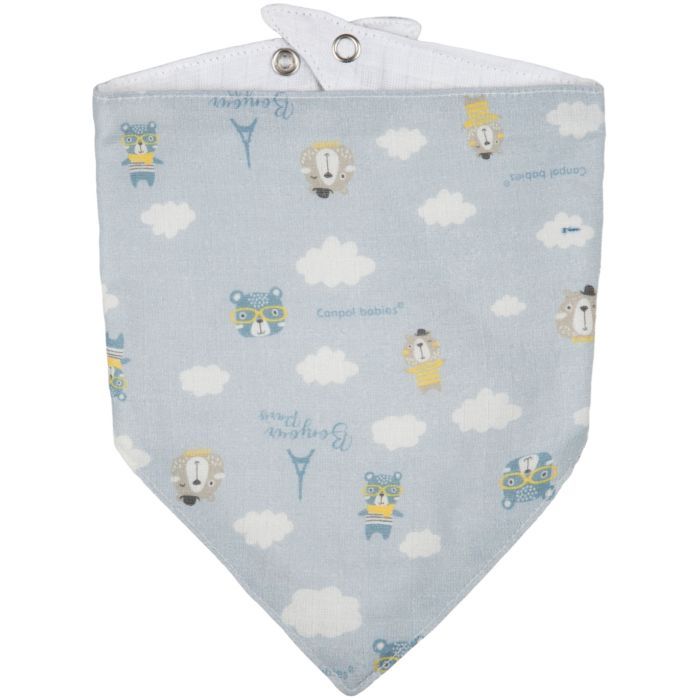 Слинявчик Canpol babies Bonjour Paris 2 шт Блакитний (26/900_blu) зображення 3