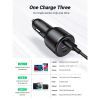 Зарядное устройство Ugreen 2xUSB-C PD+USB-A QC 69W Fast Car Charger Black (CD239) (20467) изображение 5