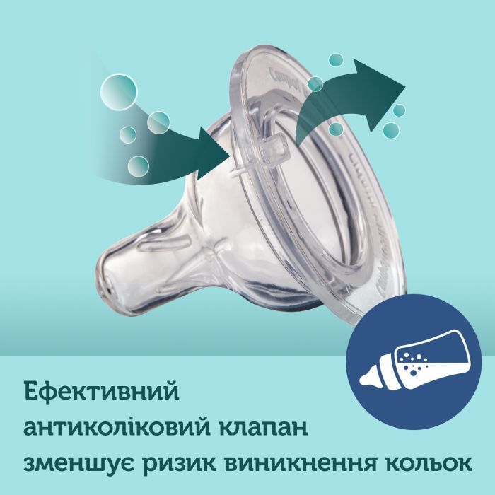 Соска Canpol babies EasyStart силиконовая с широким горлышком, средняя 1 шт. (21/721) изображение 4