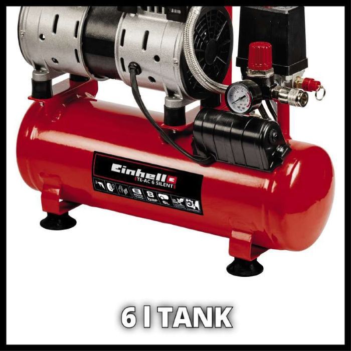 Компрессор Einhell TE-AC 6 Silent (4020600) изображение 3