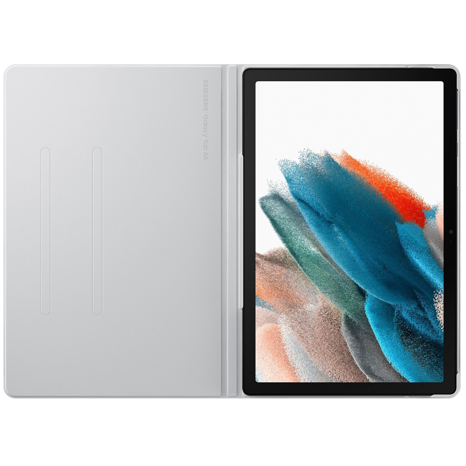 Чехол для планшета Samsung Book Cover Galaxy Tab A8 (X200/205) Silver (EF-BX200PSEGRU) изображение 2