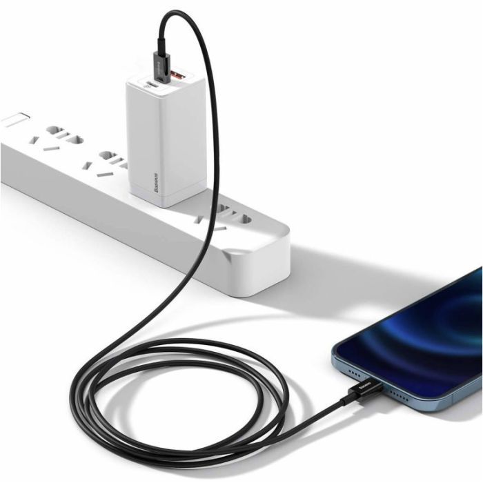 Дата кабель USB-C to Lightning 1.0m 20W Superior Series Black Baseus (CATLYS-A01) изображение 5