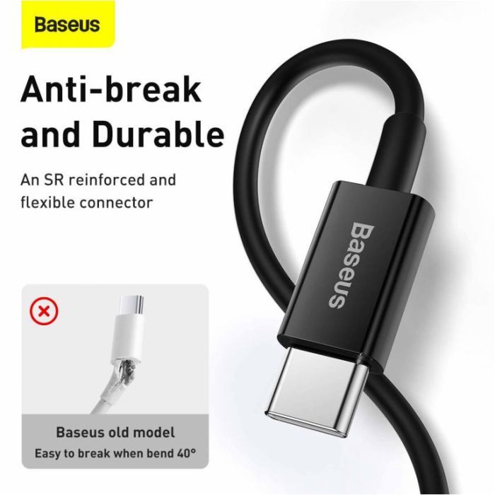 Дата кабель USB-C to Lightning 1.0m 20W Superior Series Black Baseus (CATLYS-A01) изображение 7