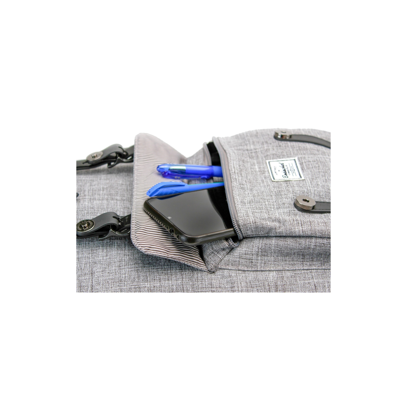 Рюкзак школьный Bodachel 29*17*50 см серый (BS01-26-L) изображение 3