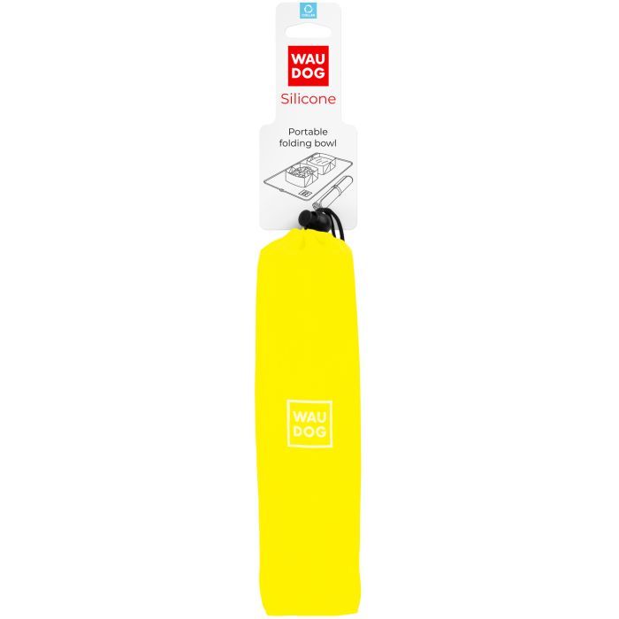 Посуд для собак WAUDOG Silicone Миска складана 385х230х50 мм жовта (50808) зображення 4