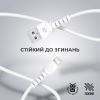 Дата кабель USB 2.0 AM to Lightning 1.0m AR16 3A white Armorstandart (ARM59534) изображение 2