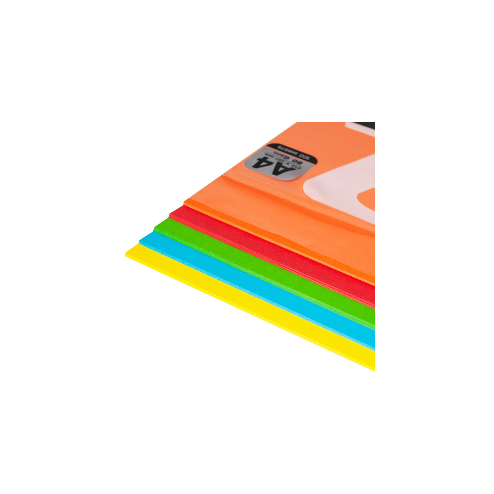 Папір DoubleA А4, 80 г/м2, 100 арк, 5 colors, Rainbow5 Brigh (151307) зображення 2