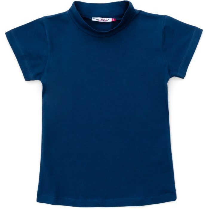 Кофта дитяча Matilda водолазка з коротким рукавом (4832-164G-blue)