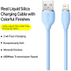 Дата кабель USB 2.0 AM to Lightning 1.2m 2.4A Jelly Liquid Silica Gel Blue Baseus (CAGD000003) зображення 2