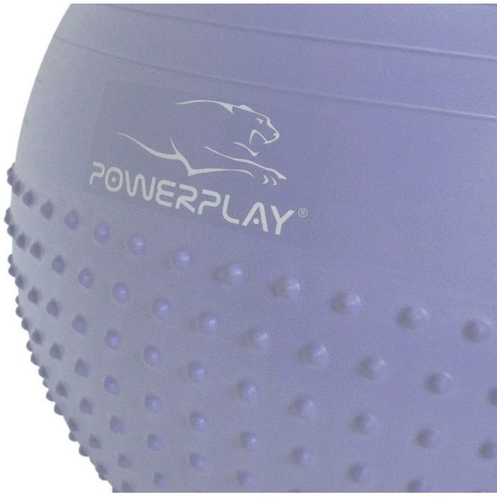 Мяч для фитнеса PowerPlay 4003 75см Блакитний + помпа (PP_4003_75_Sky_Blue) изображение 2