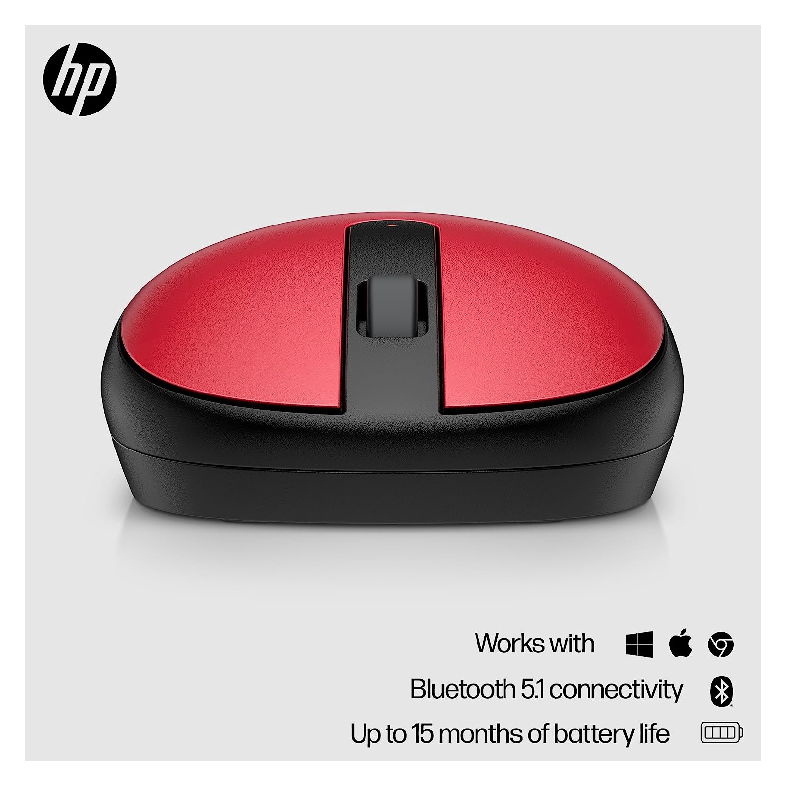 Мишка HP 240 Bluetooth Red (43N05AA) зображення 7