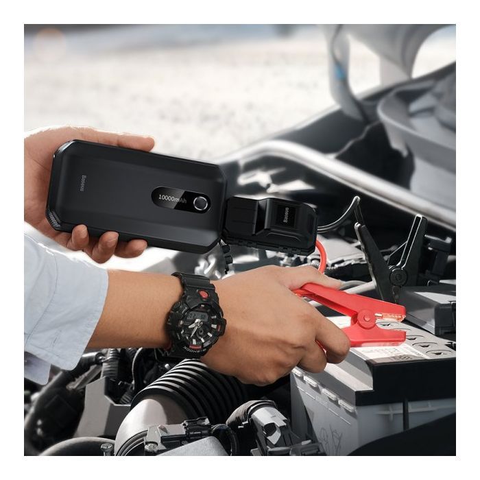 Пуско зарядний пристрій Baseus 10000mAh Super Energy AirCar Jump Starter Black (CGNL020101) зображення 6