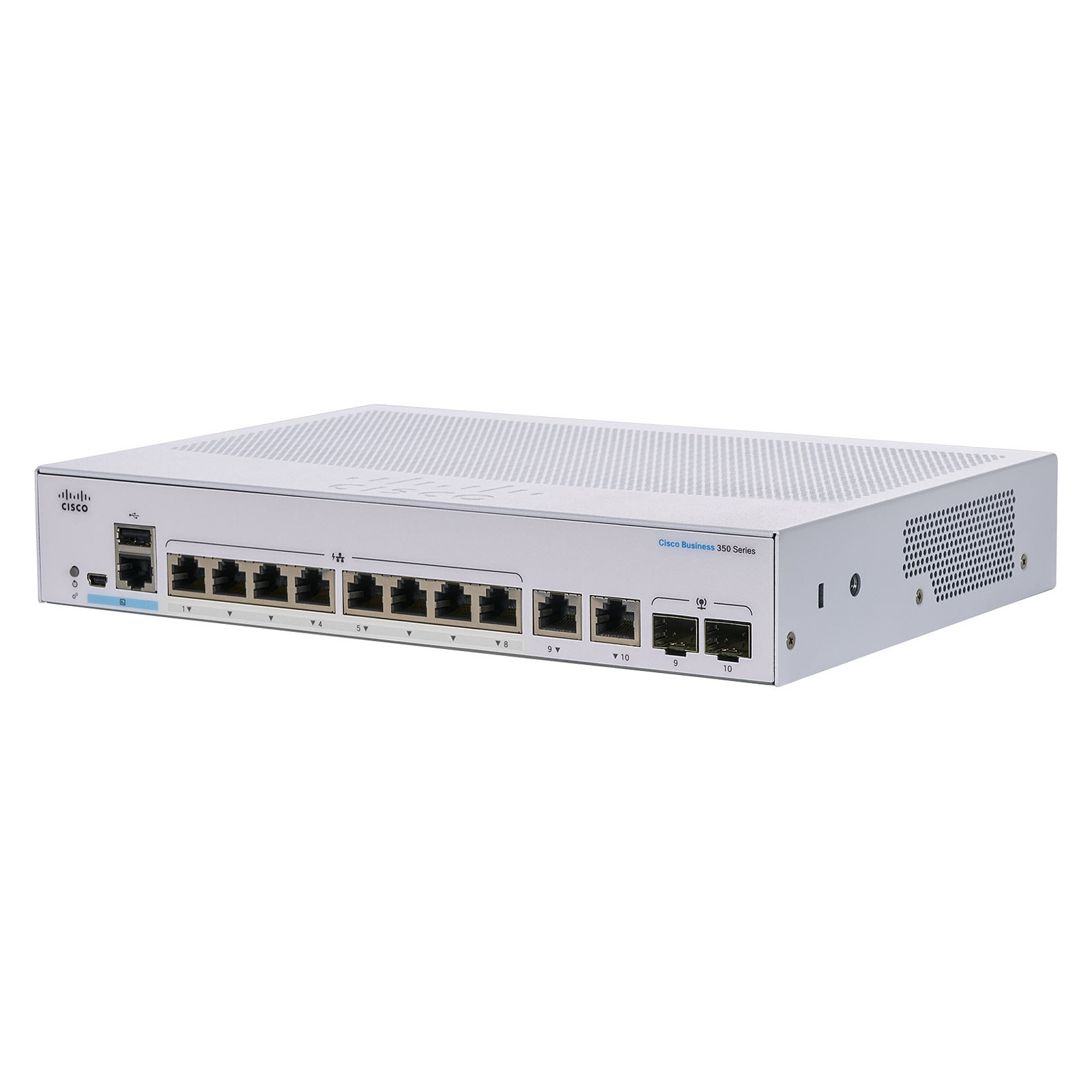 Комутатор мережевий Cisco CBS350-8P-2G-EU