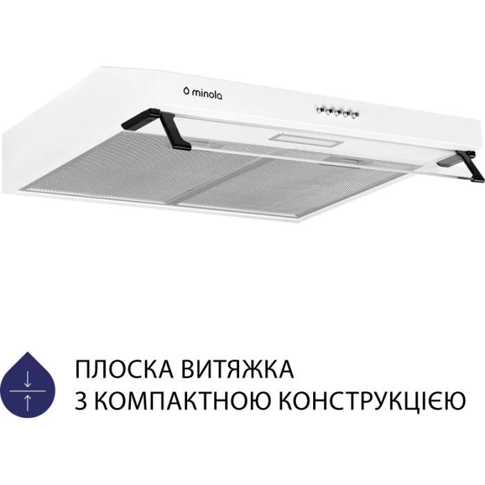 Витяжка кухонна Minola HPL 614 BL зображення 2