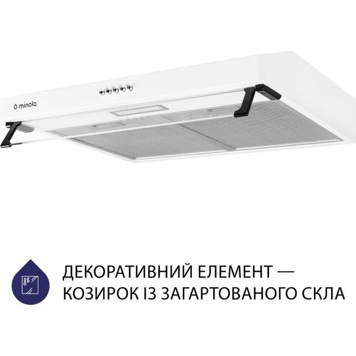 Витяжка кухонна Minola HPL 614 BL зображення 3