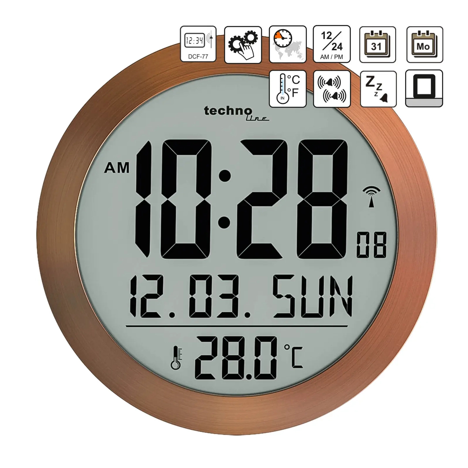 Настенные часы Technoline Cooper (WS8038) (DAS301571) изображение 4