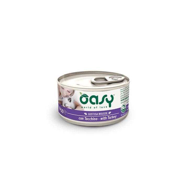 Консервы для кошек OASY Индейка 85 г (8053017342870)