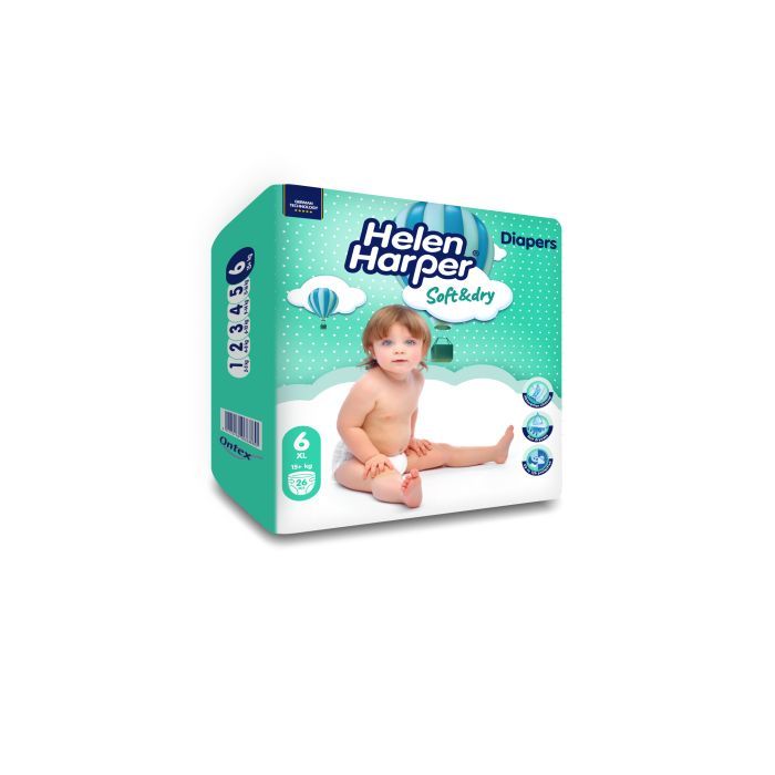 Підгузки Helen Harper Soft&Dry New XL Розмір 6 (15+ кг) 26 шт (2316780) зображення 7
