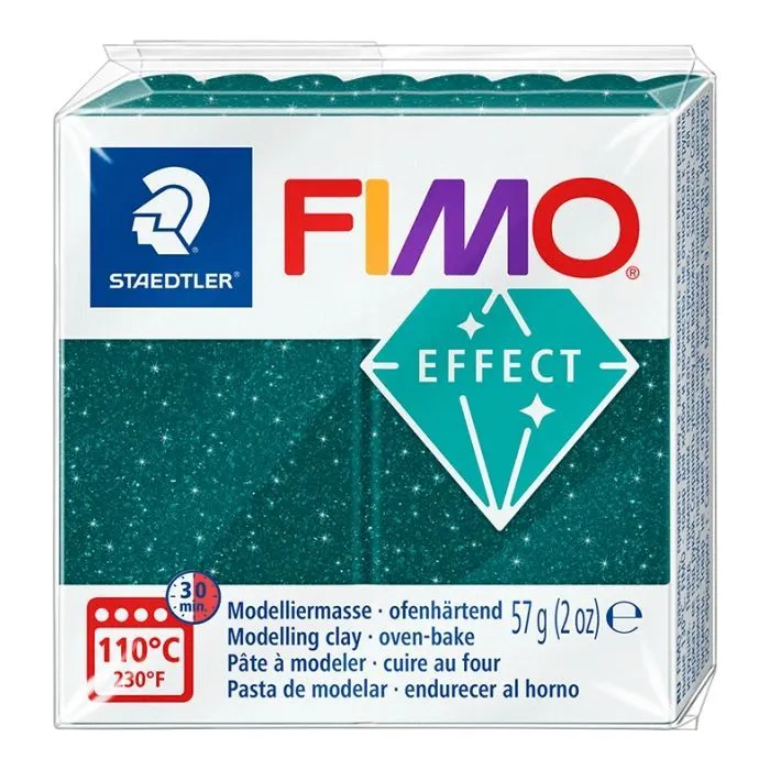 Пластика Fimo Effect, Зеленая галактика, 57 г (4007817096451)