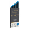 Чернила для перьевых ручек Parker Картриджи Quink / 5шт голубой смываемые (11 410WBL)
