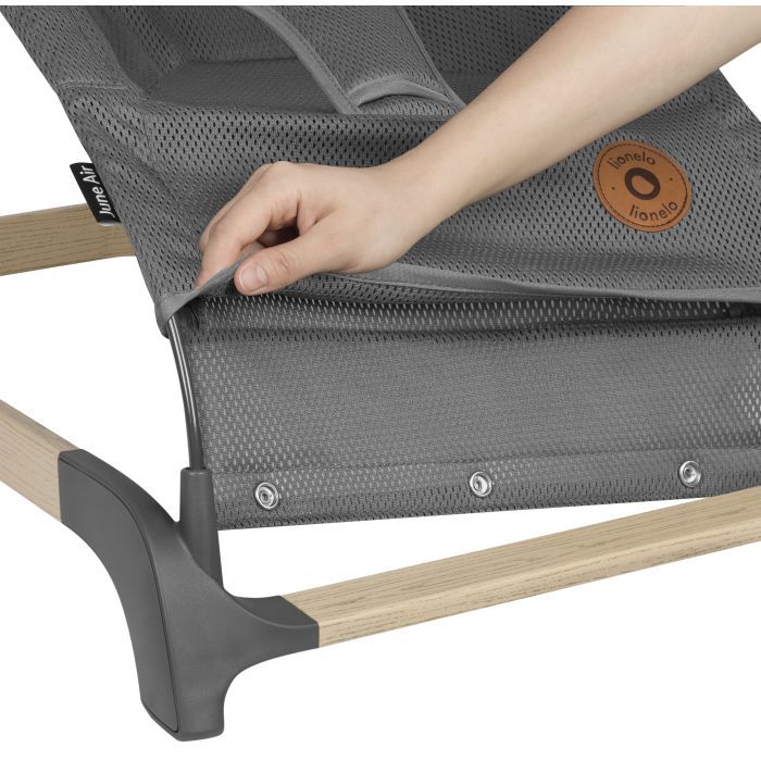 Кресло-качалка Lionelo шезлонг June air grey graphite (LO-JUNE AIR GREY GRAPHITE) изображение 8